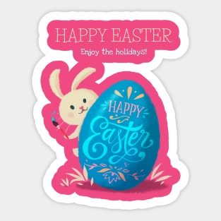 Happy easter Sticker